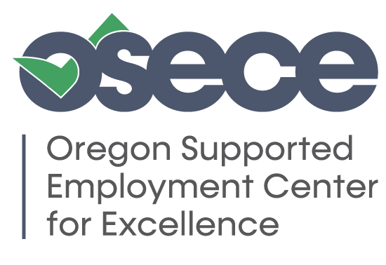 Oregon Supported Employment Center for Excellence (OSECE) logo, designed by 45th Parallel Design in Portland, Oregon